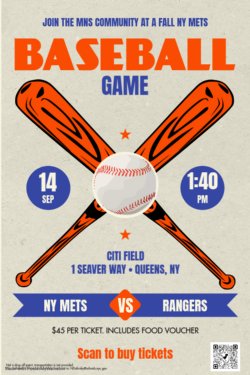 Mets Baseball Poster
